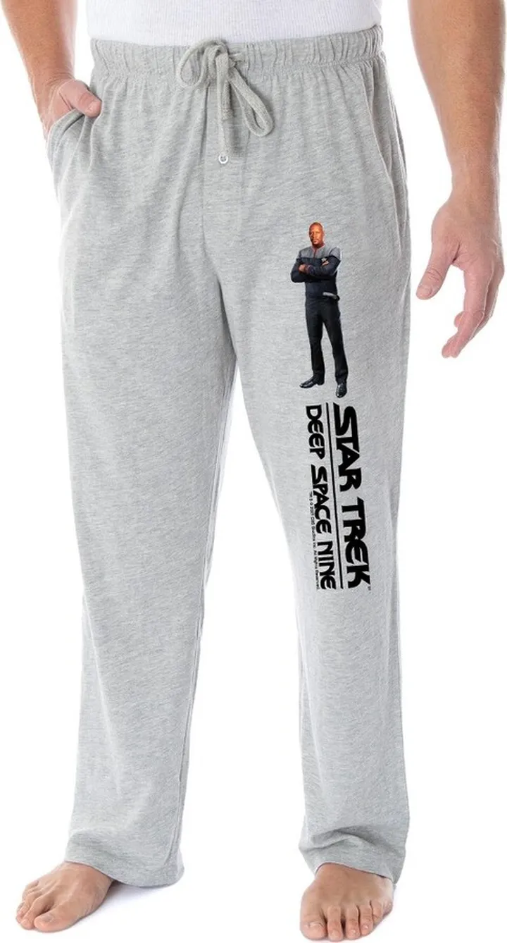 Star Trek Men's Deep Space Nine Captain Benjamin Sisko Lounge Pajama Pants (2XL) Grey