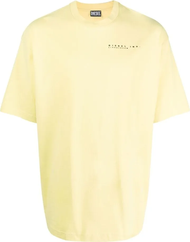 foil-print cotton T-shirt