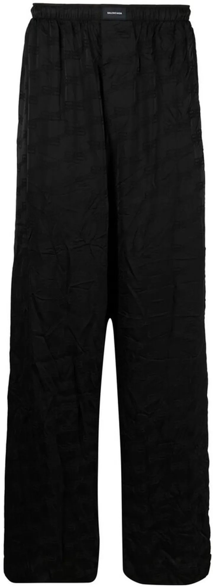 Crease-Effect Jacquard Pyjama Trousers
