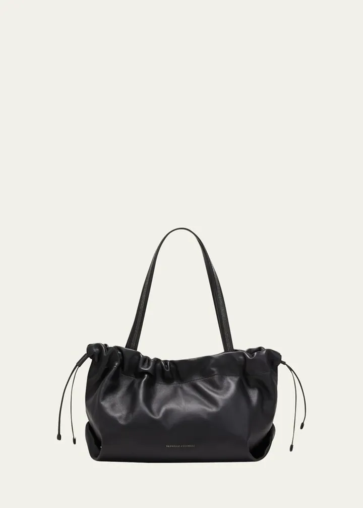 Medium Monili Napa Leather Tote Bag