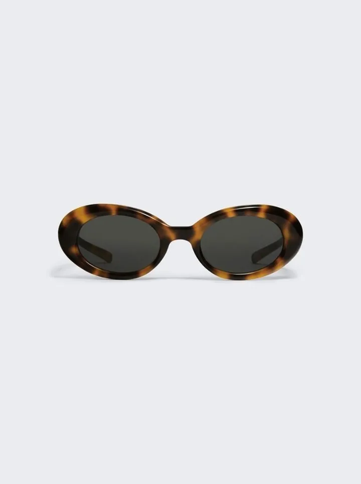 X Maison Margiela Oval Sunglasses Brown