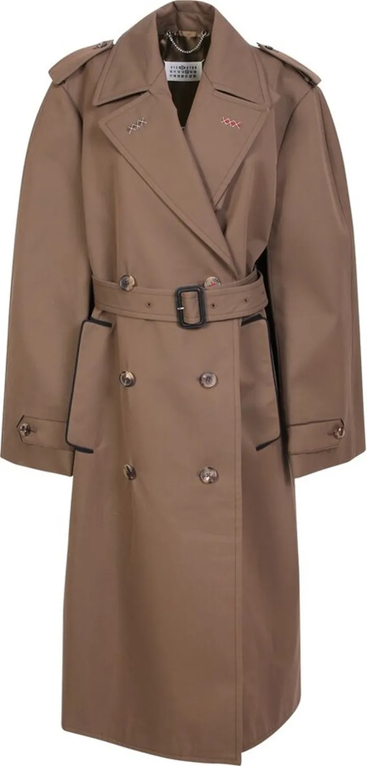 Maison Margiela Belted-Waist Trench Coat