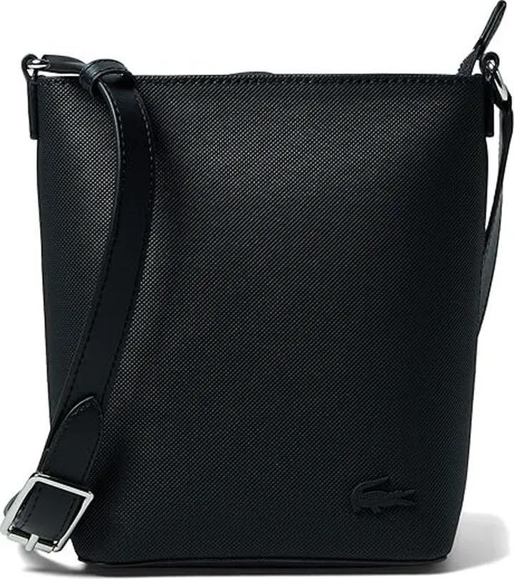 Lacoste Vertical Crossover Bag (Noir) Handbags