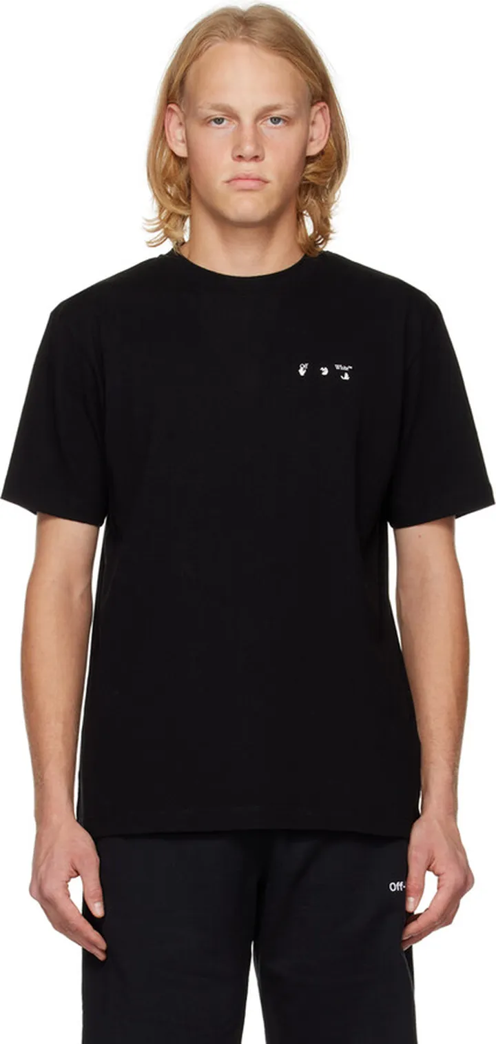 Off-White Black Printed T-Shirt