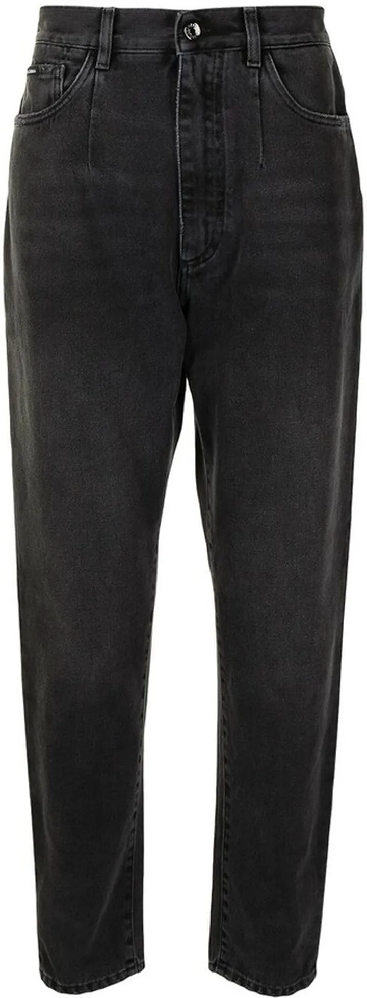 High-Waisted Tapered Jeans