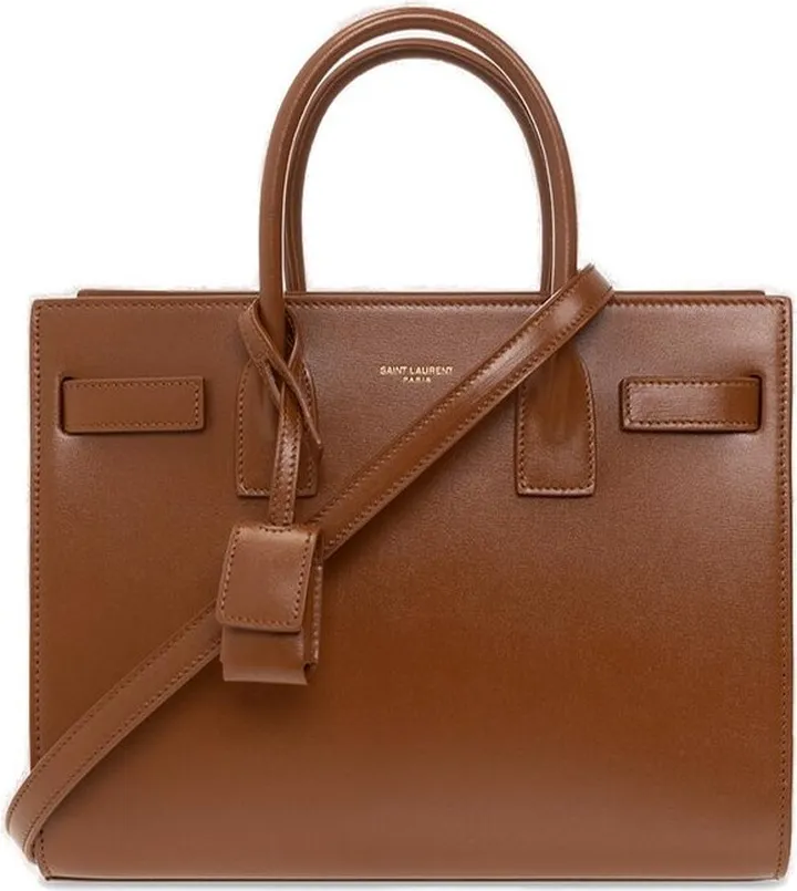 Saint Laurent Sac De Jour Logo Detailed Tote Bag