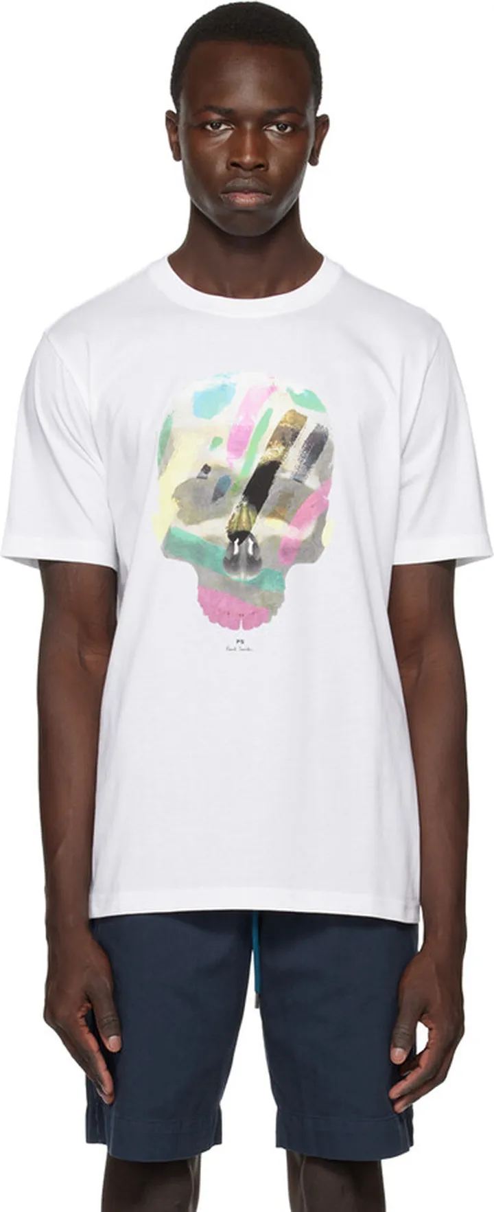 PS by Paul Smith White Printed T-Shirt
