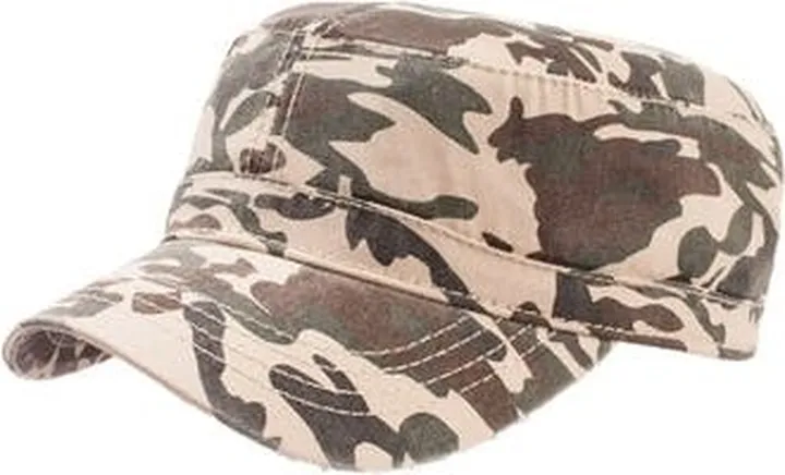 Atlantis Chino Cotton Uniform Military Cap - Camo Khaki