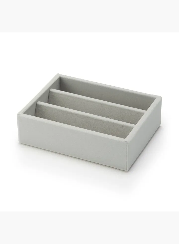Stackable Velour Case For Glasses , W15.5 x D12 x H4.7 cm
