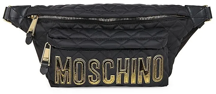 Logo Quilted Belt Bag