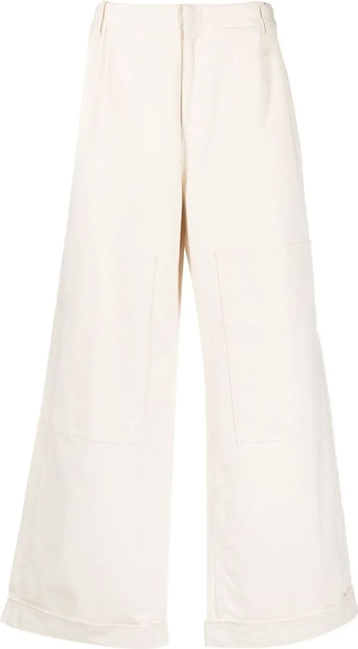 Low-Rise Wide-Leg Trousers