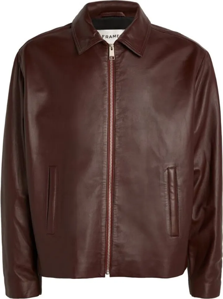 Frame Leather Bomber Jacket