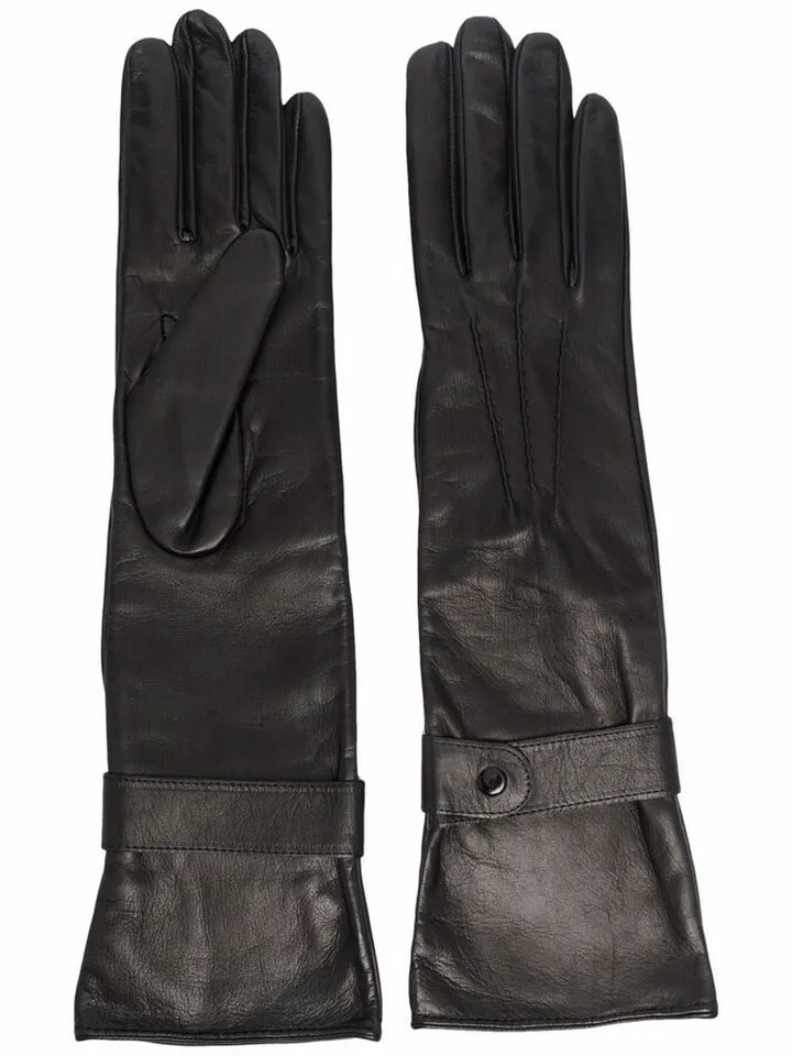 Longline Leather Gloves