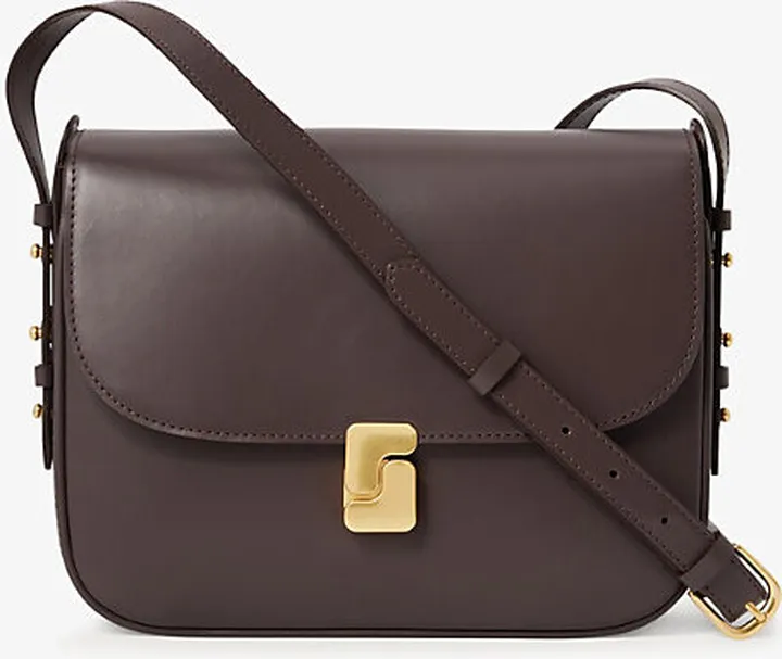 Womens Purple Belissima Maxi Leather Cross-body bag