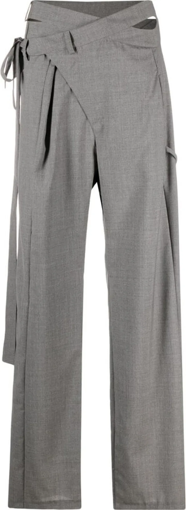 High-Waisted Wrap Trousers