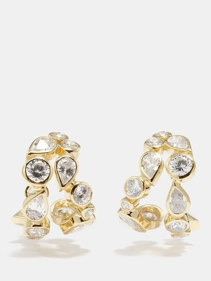 Crystal & 14kt Recycled Gold-vermeil Earrings