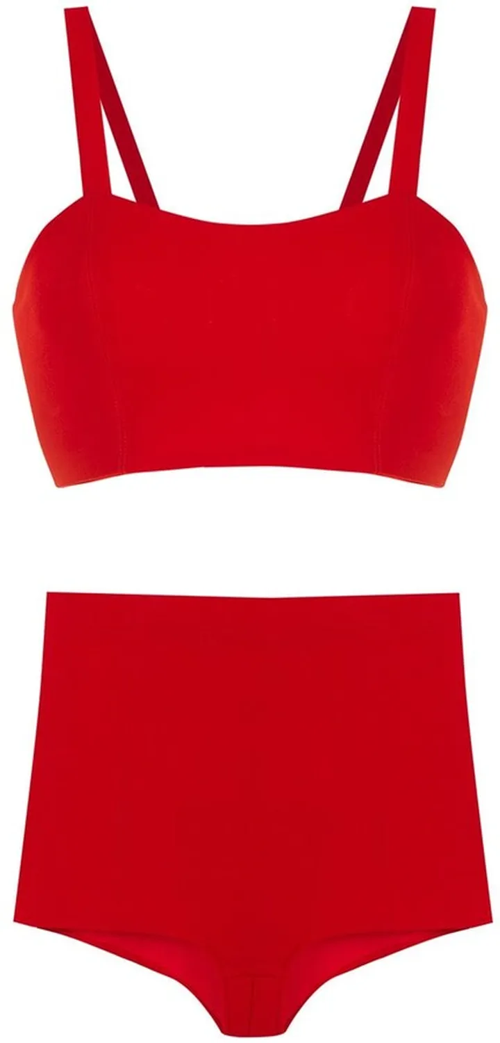 Square-Neck Bikini Set