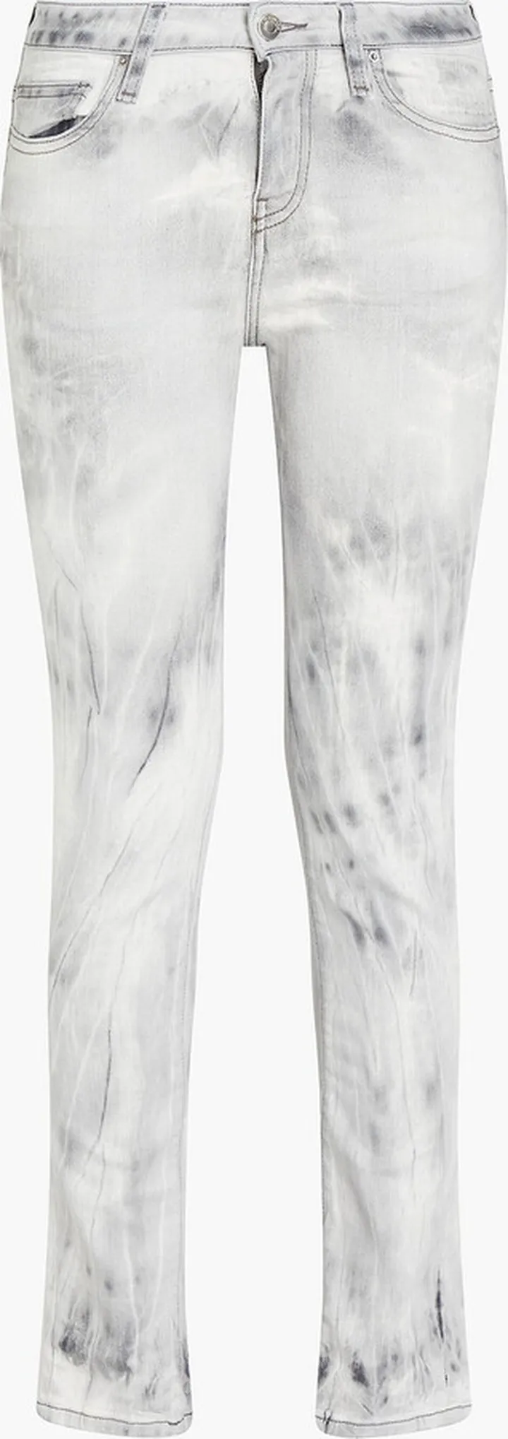 Niris bleached mid-rise skinny jeans