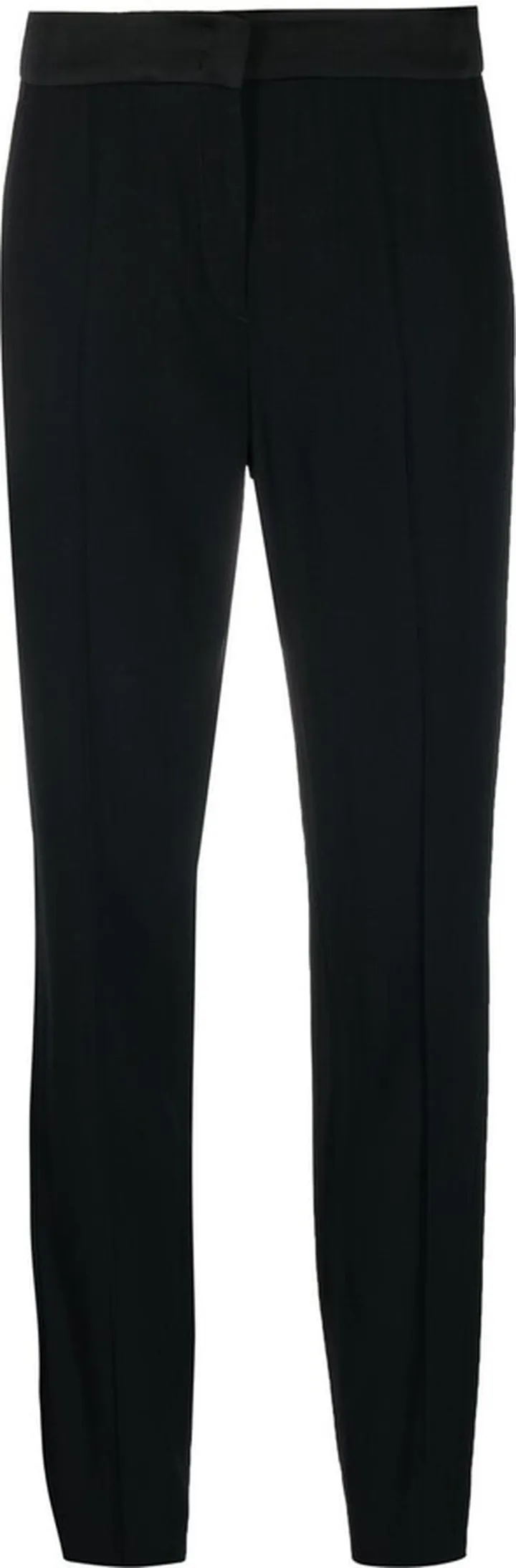 High-Waisted Slim-Cut Trousers