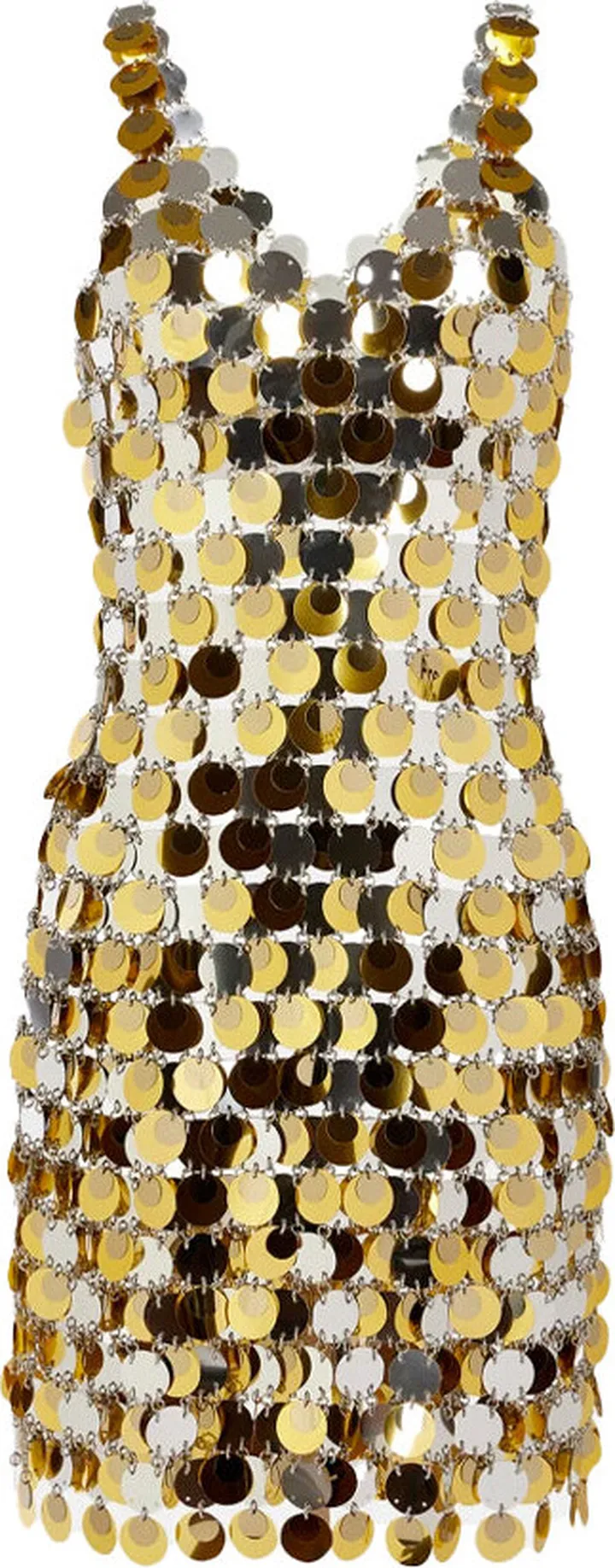 Embellished V-Neck Mini Dress