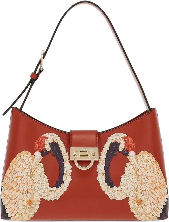 Trifolio bird-print shoulder bag