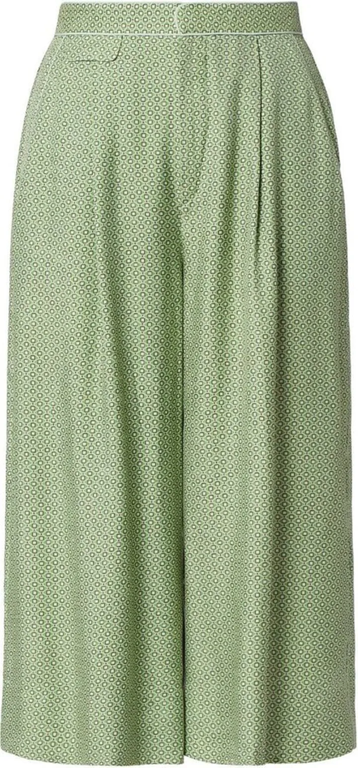 Geometric-Print Culottes