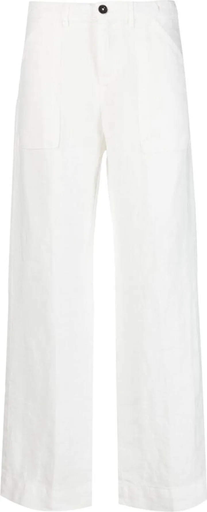 Linen Straight-Leg Trousers