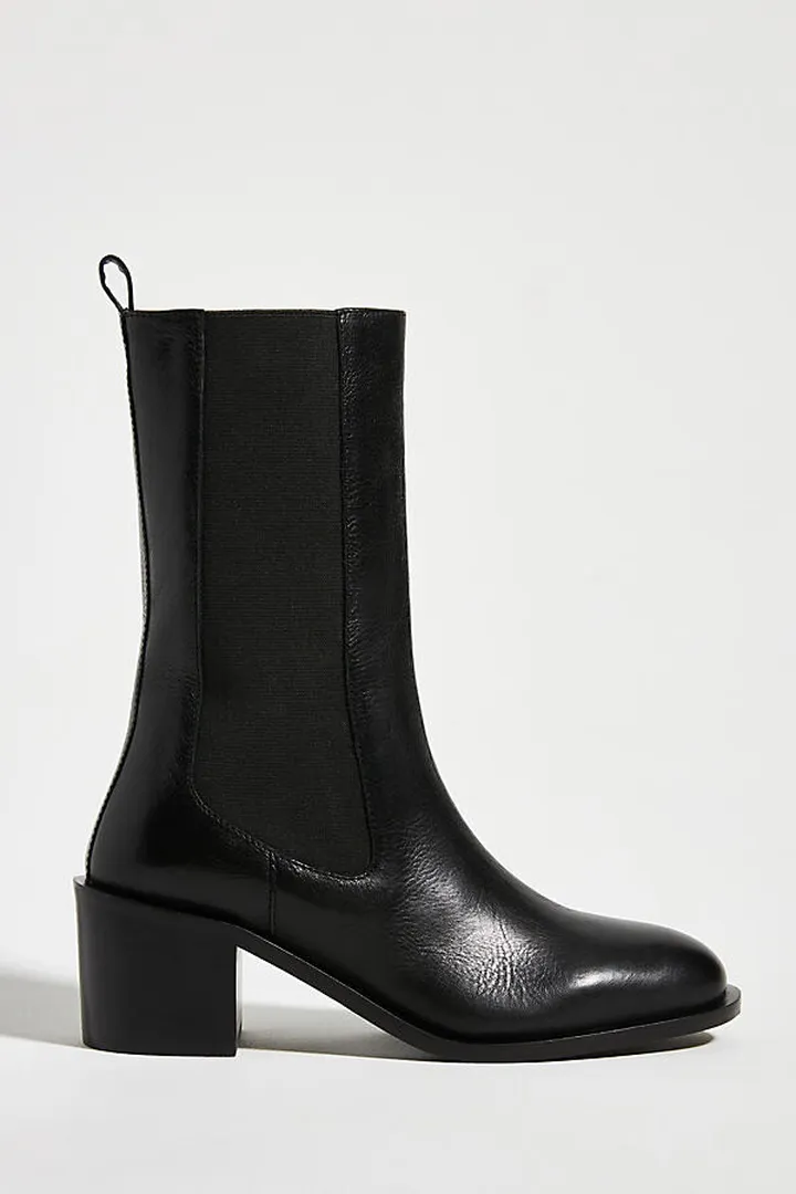 Pilcro Mid-Shaft Chelsea Boots Black
