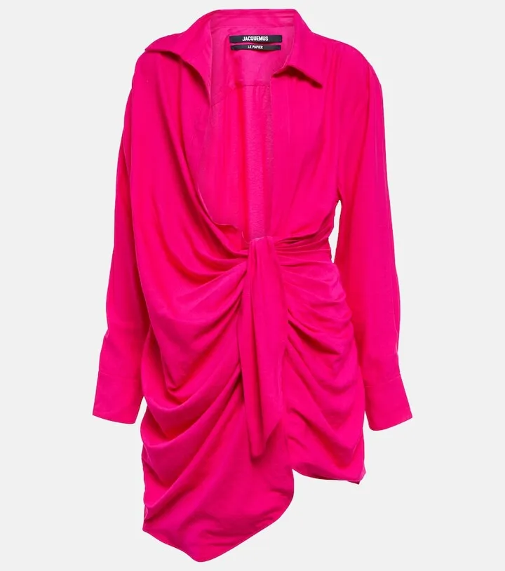 La Robe Bahia tie-detail minidress