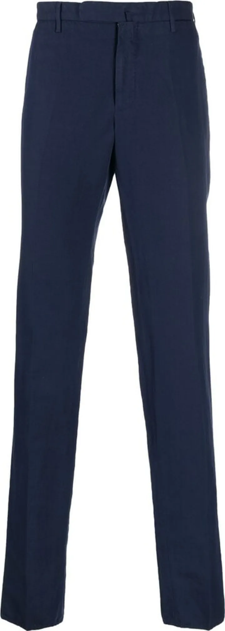 Straight-Leg Linen-Cotton Chinos