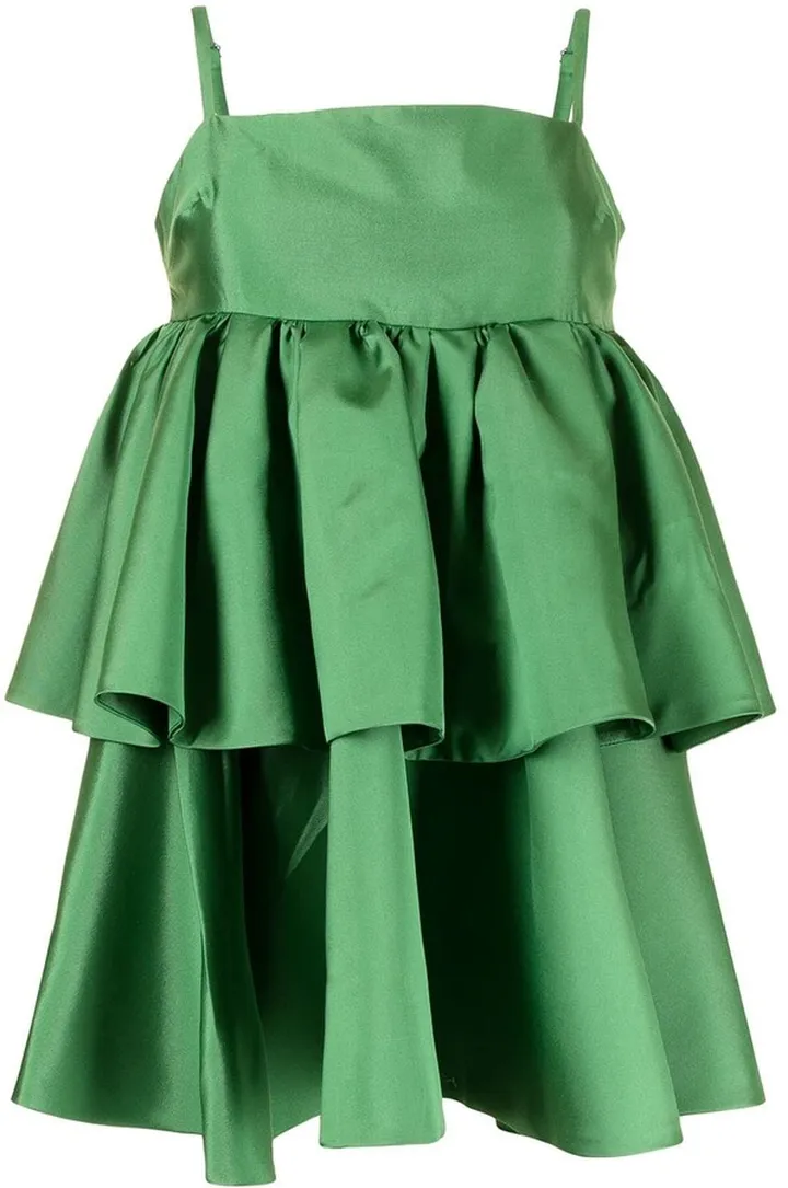 Conversation tiered mini dress