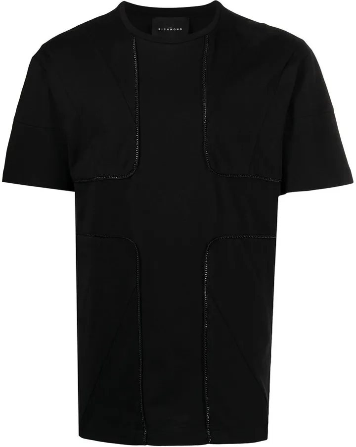 raised-seam panelled T-shirt