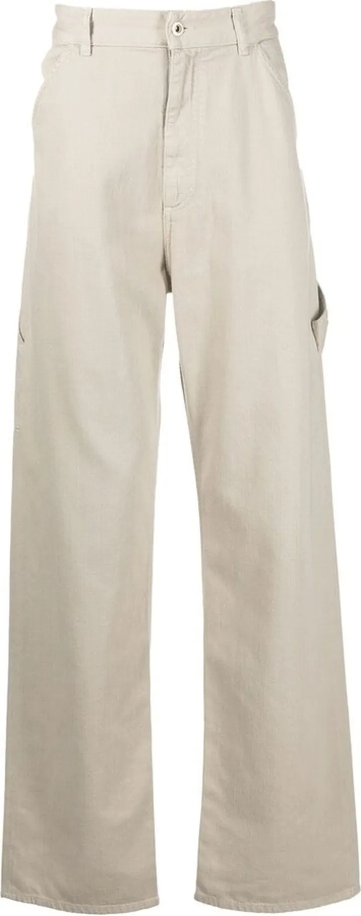 Straight-Leg Cotton Trousers