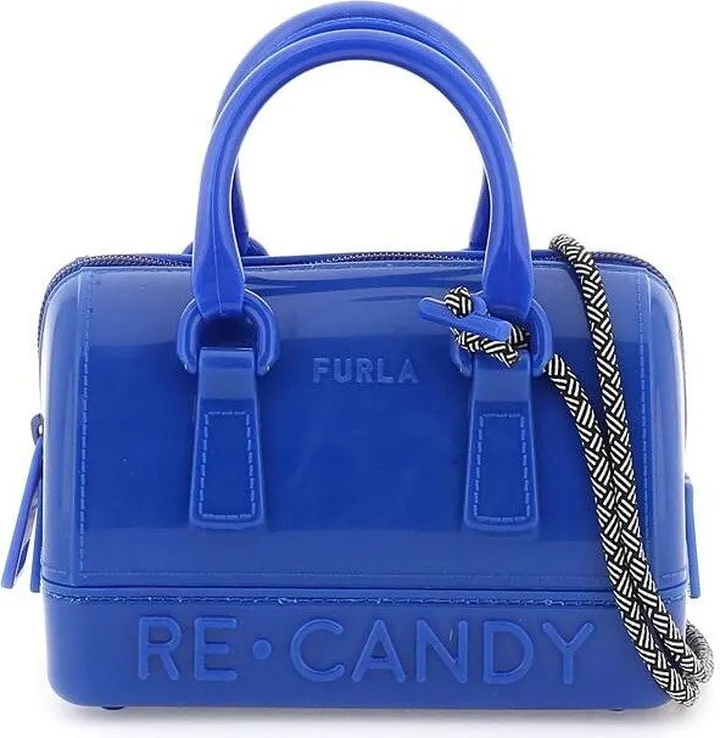 Furla Candy Logo Embossed Mini Tote Bag