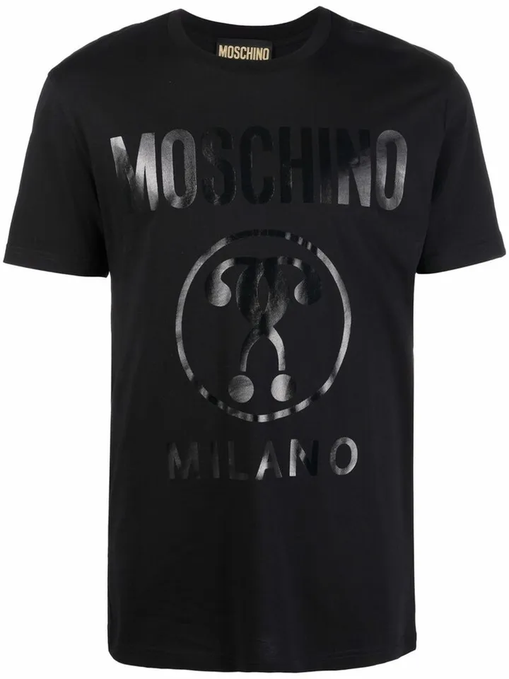 logo-print organic cotton T-shirt