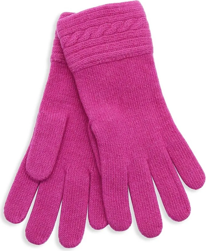 Cable Knit Cashmere Gloves