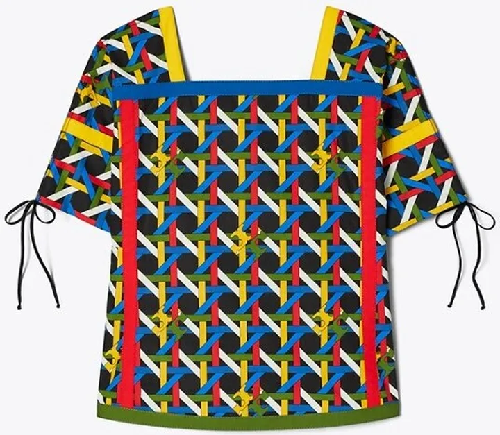 Basketweave Poplin Tunic