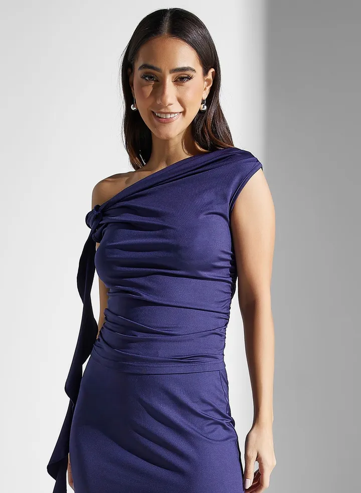 One Shoulder Ruffle Top