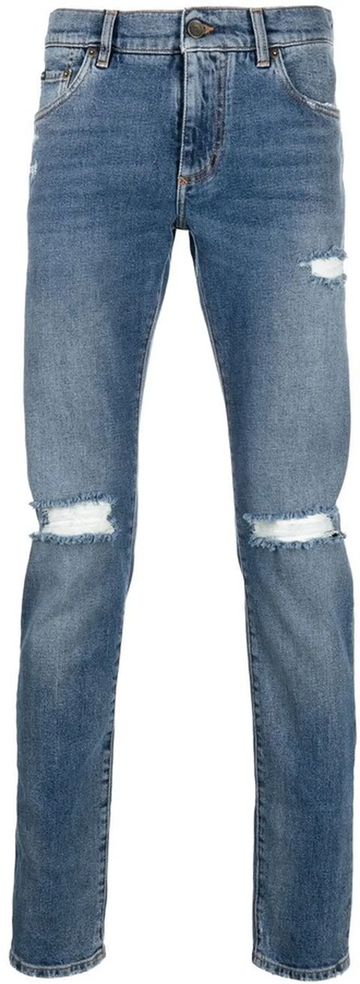 Distressed-Effect Skinny Jeans