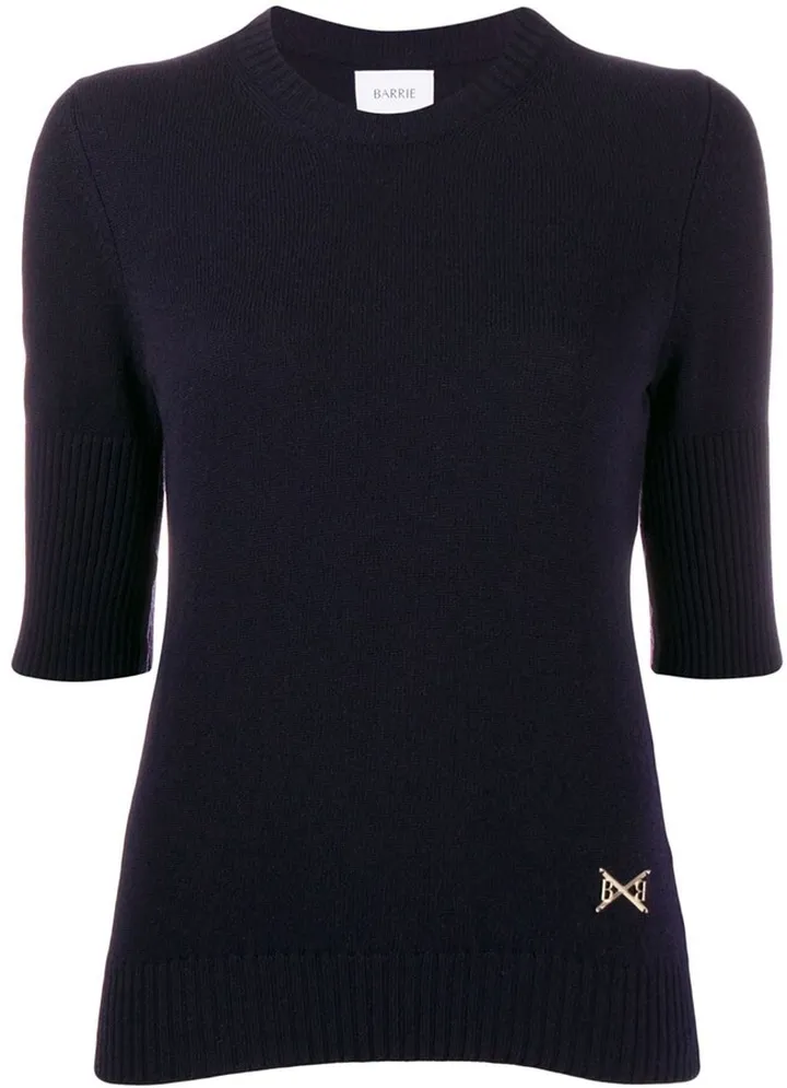 Short-Sleeved Cashmere Top