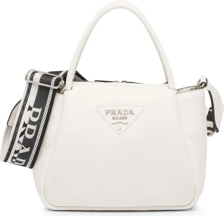 Logo Small Leather Tote Bag
