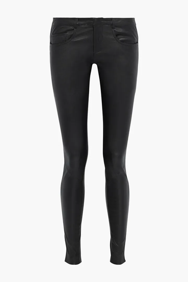 Eden leather skinny pants