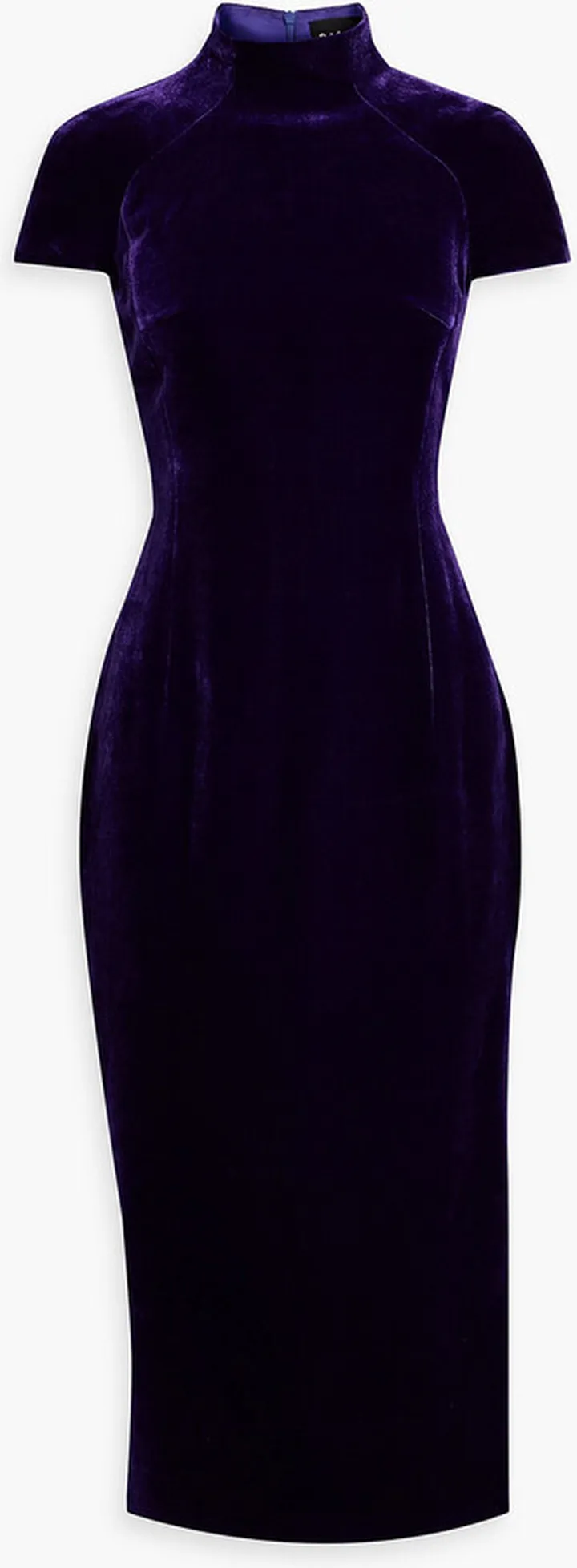 Velvet midi dress