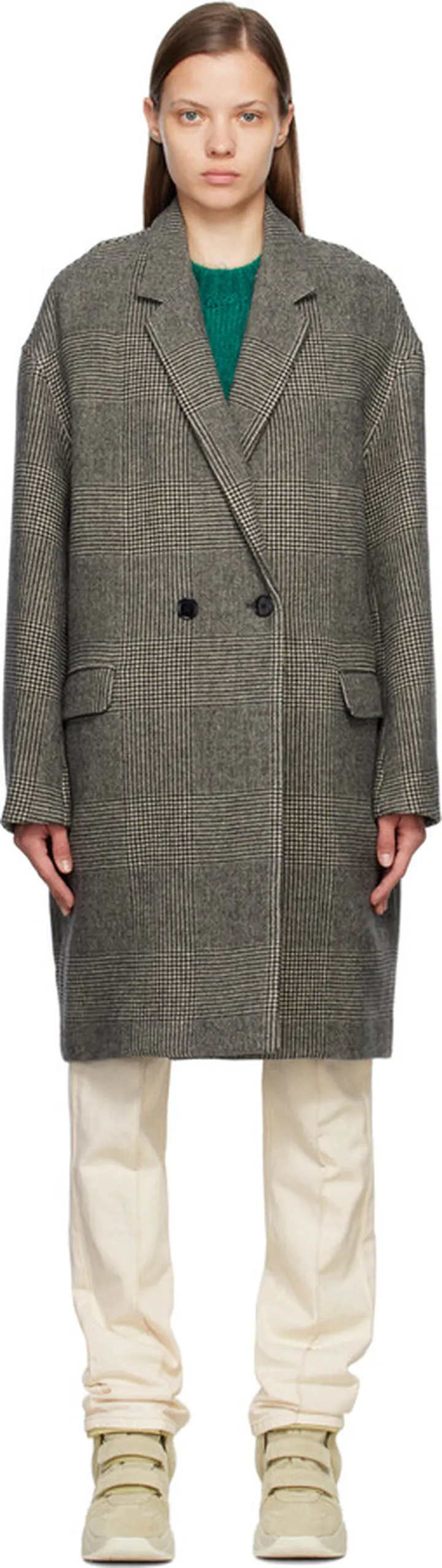 Isabel Marant Etoile Gray Limiza Coat