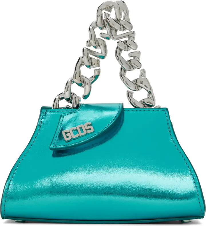 GCDS Blue Baby Comma Bag