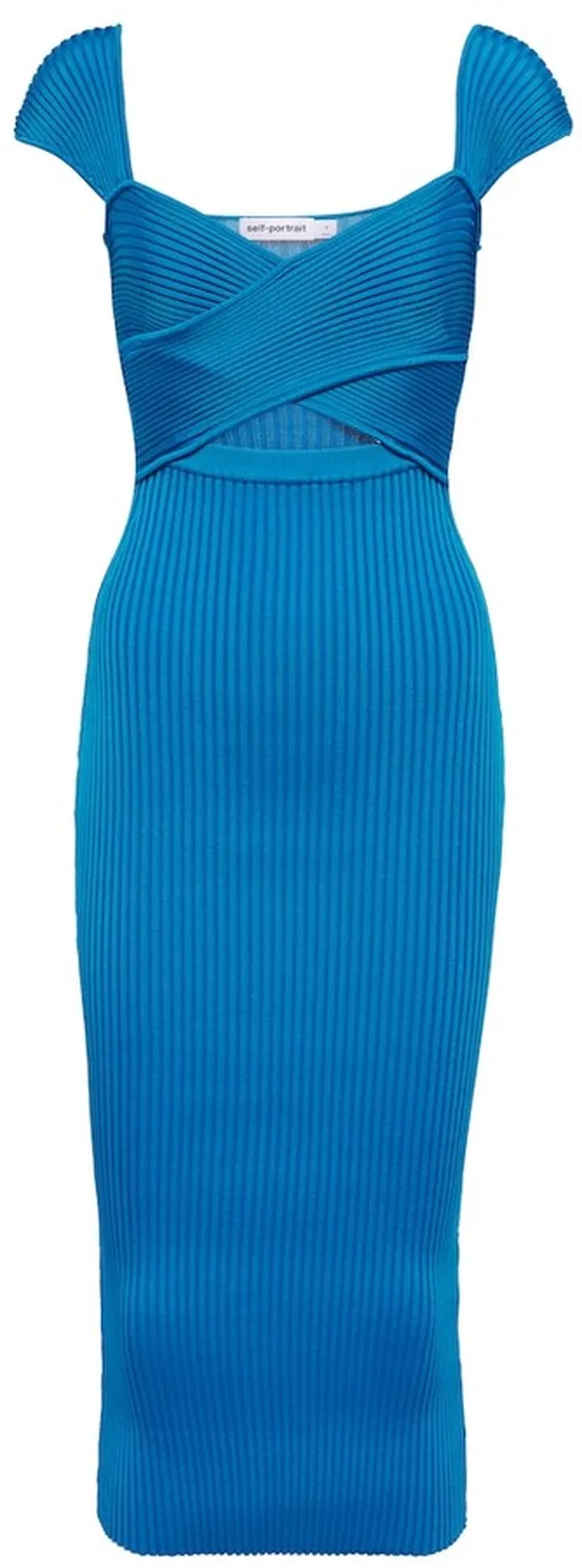 Ribbed-knit midi dress