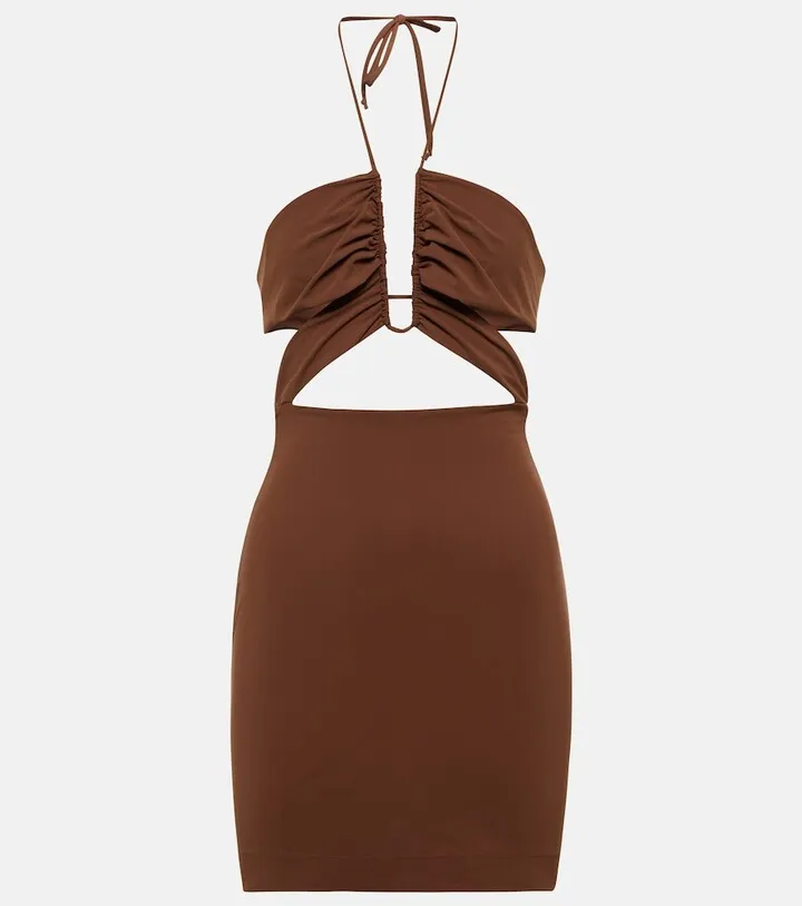 Halterneck minidress