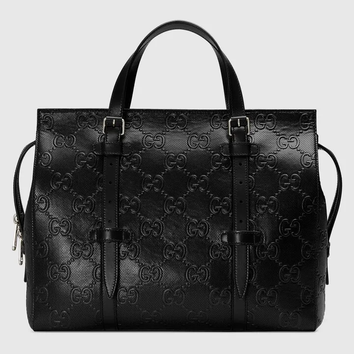 GG embossed tote bag