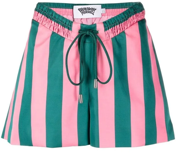 Striped Drawstring Shorts
