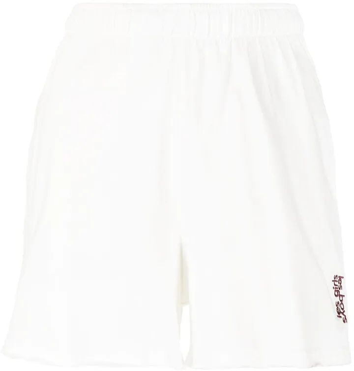 Embroidered-Logo Track Shorts